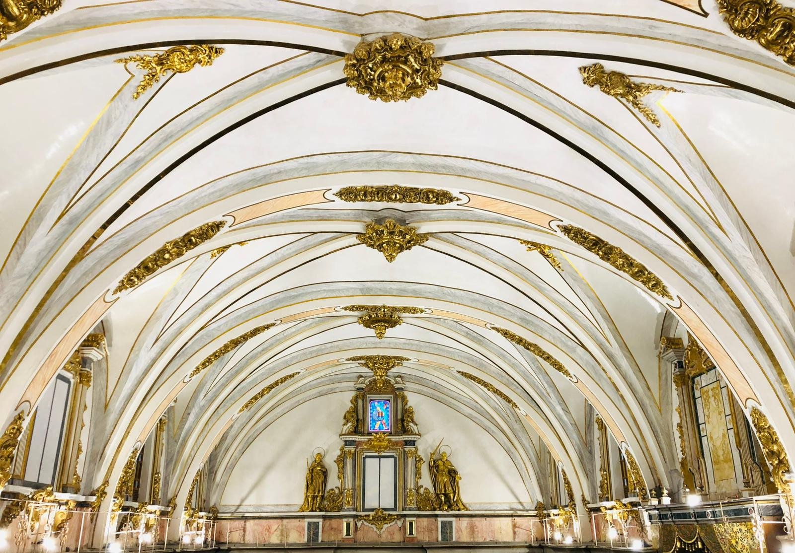 Detalle de la bóveda de la parroquia
